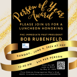 FHC Men's Club Fundraiser honoring Bob Rubenfeld