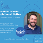 Kabbalat Shabbat Service & Oneg with Rabbinic Candidate