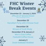 FHC Office & Lil' Sprouts Closed for Winter Break