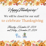 Thanksgiving Observance - Office & School Closed