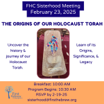 FHC Sisterhood - The Origins of our Holocaust Torah